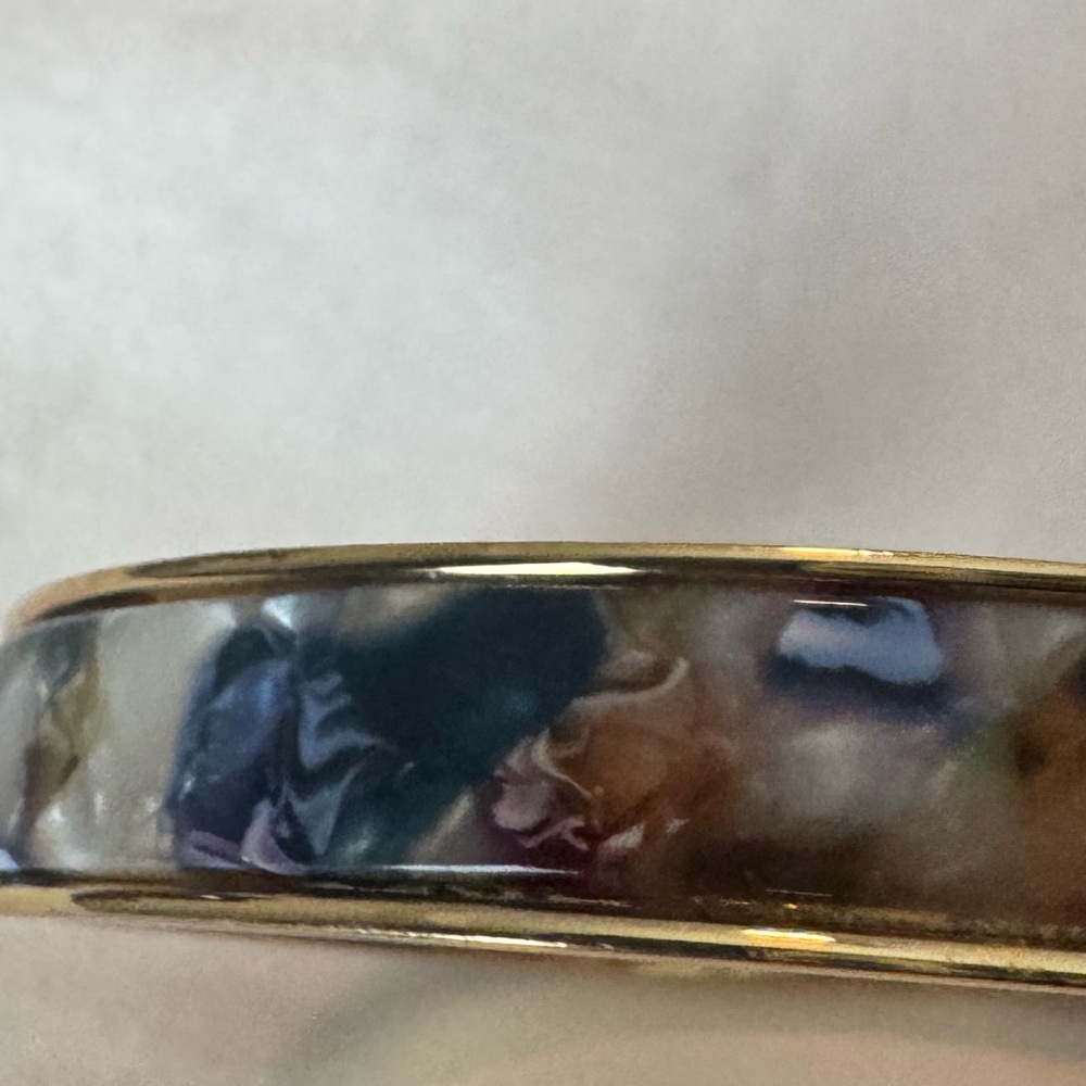 J. Crew Multicolor Mother-of-Pearl Inlay Gold-Tone Bracelet